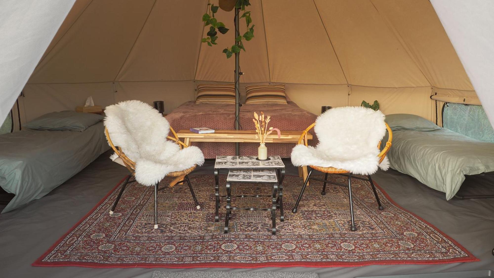 Bell Tent In Een Voedselbos Nederweert-Eind Extérieur photo